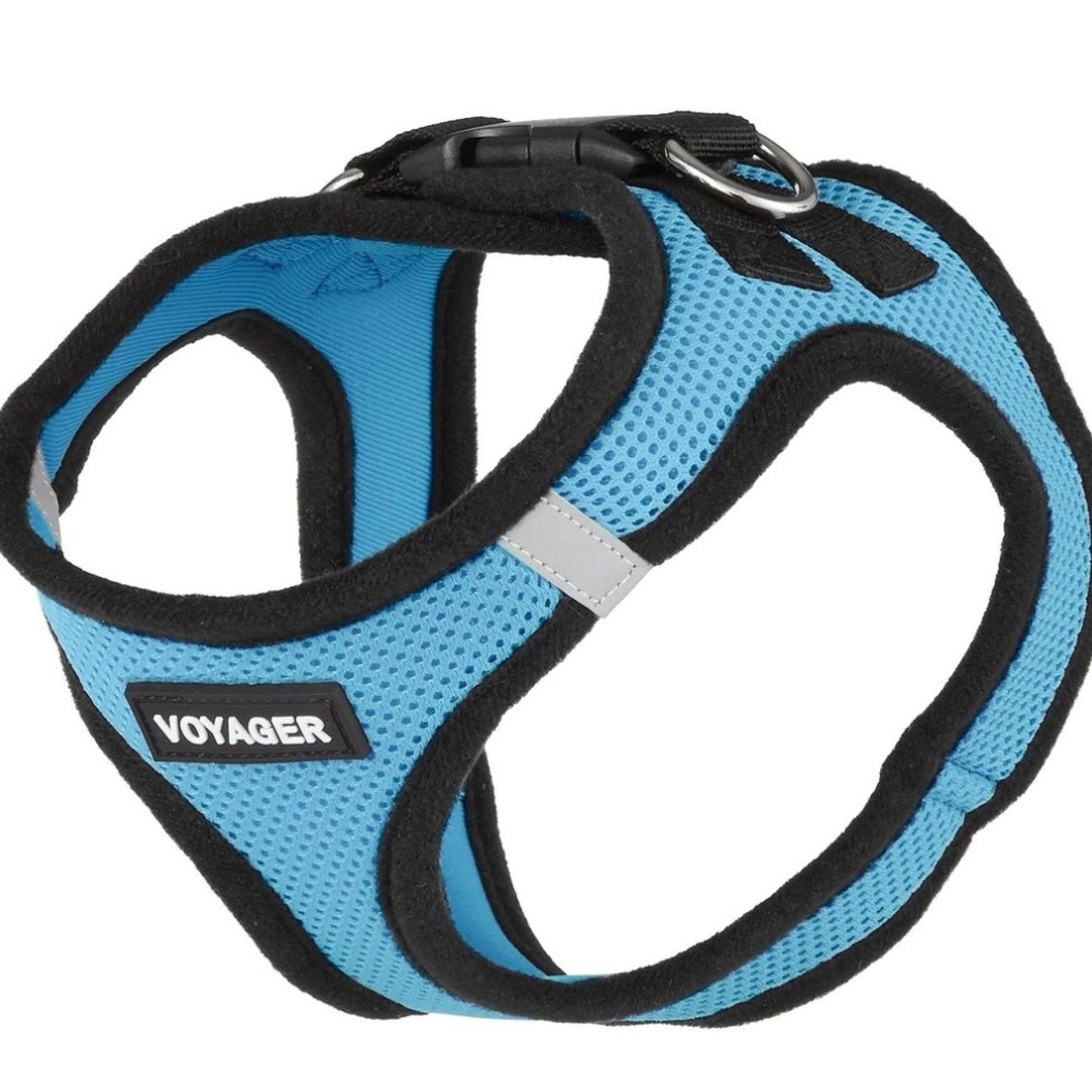 Voyager Black Trim Mesh Dog Harness - Size S